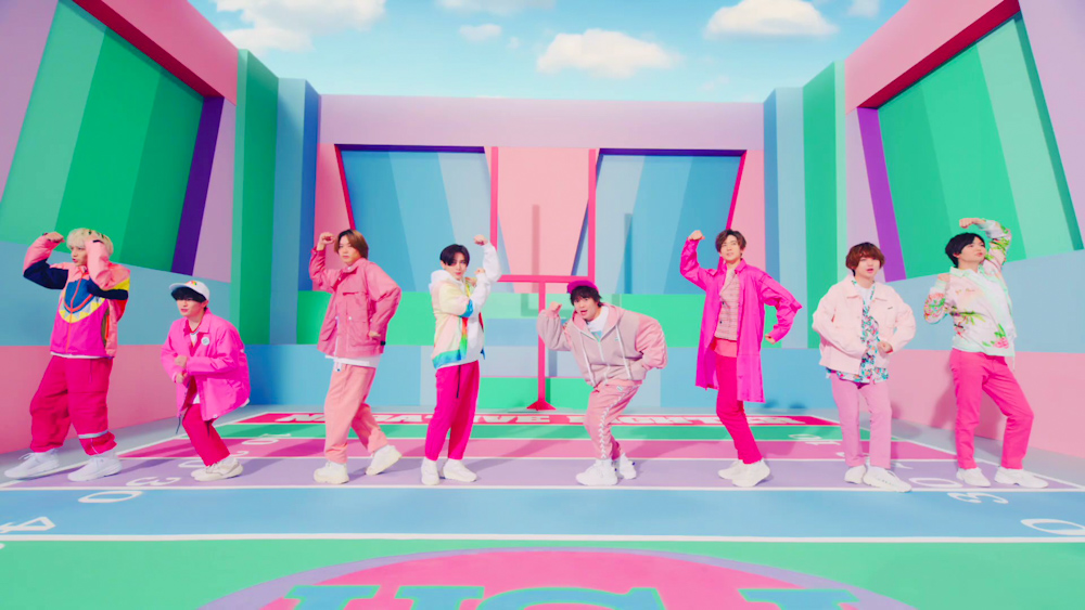 Pink Outfits in Hey! Say! JUMP's New Negative Fighter PV MV Music Video