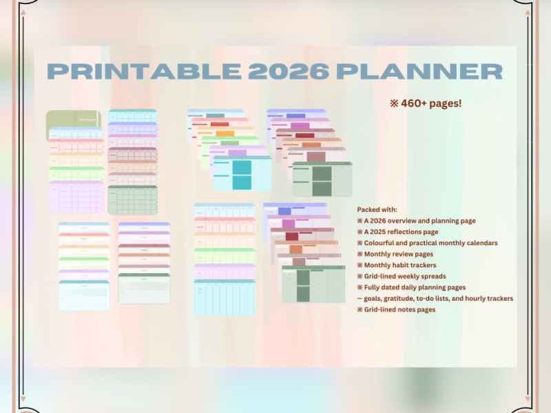 The HonestLinn 2026 printable planner is now&nbsp;out